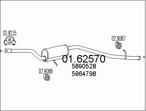 Rear Muffler (01.62570)
