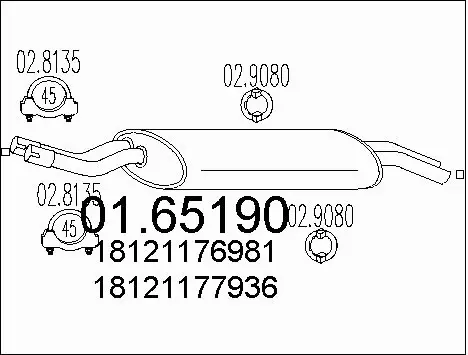 Rear Muffler (01.65190)