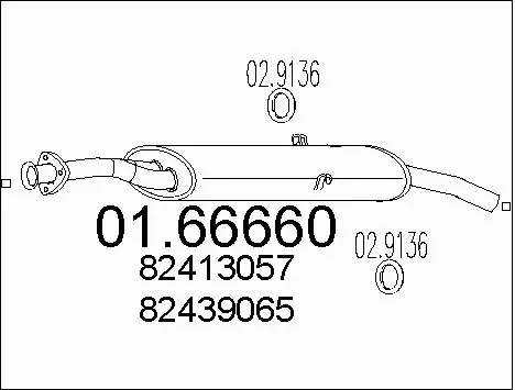 Rear Muffler (01.66660)