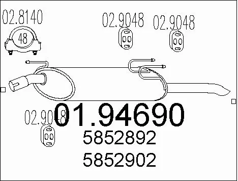 Rear Muffler (01.94690)