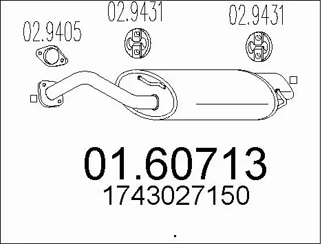 Rear Muffler (01.60713)