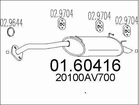 Rear Muffler (01.60416)