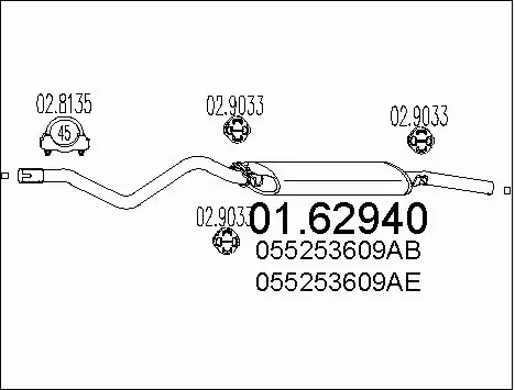 Rear Muffler (01.62940)