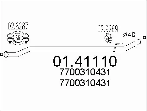 Exhaust Pipe (01.41110)
