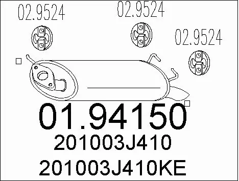 Rear Muffler (01.94150)