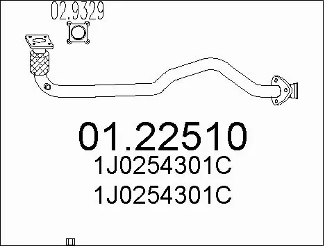 Exhaust Pipe (01.22510)