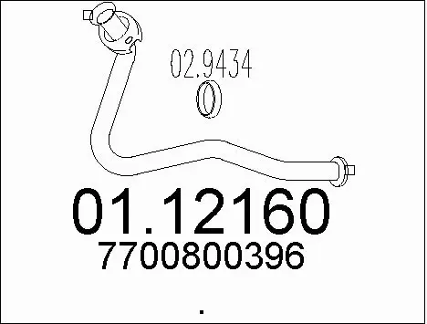 Exhaust Pipe (01.12160)