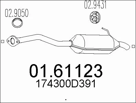 Rear Muffler (01.61123)