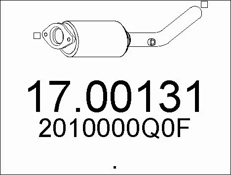 Soot/Particulate Filter, exhaust system (17.00131)