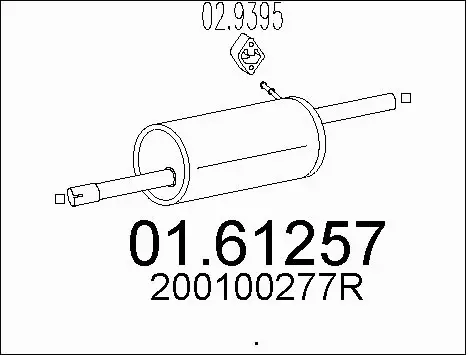 Rear Muffler (01.61257)