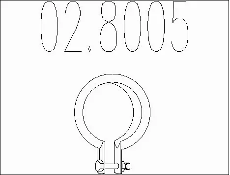 Pipe Connector, exhaust system (02.8005)