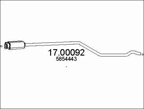 Soot/Particulate Filter, exhaust system (17.00092)