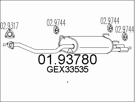 Rear Muffler (01.93780)