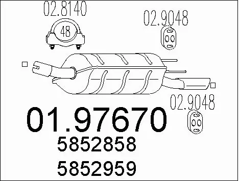 Rear Muffler (01.97670)