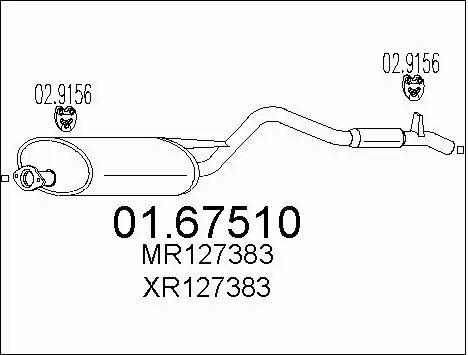 Rear Muffler (01.67510)