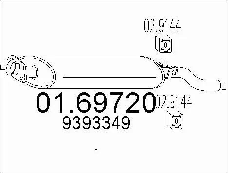 Rear Muffler (01.69720)