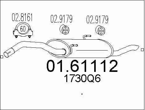 Rear Muffler (01.61112)