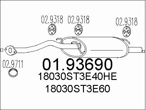Rear Muffler (01.93690)