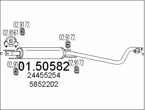 Centre Muffler (01.50582)
