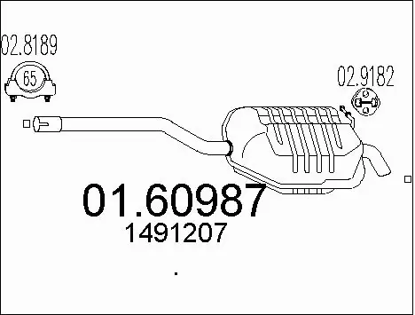 Rear Muffler (01.60987)