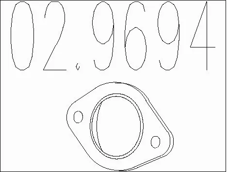 Gasket, exhaust pipe (02.9694)