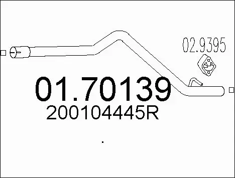 Exhaust Pipe (01.70139)
