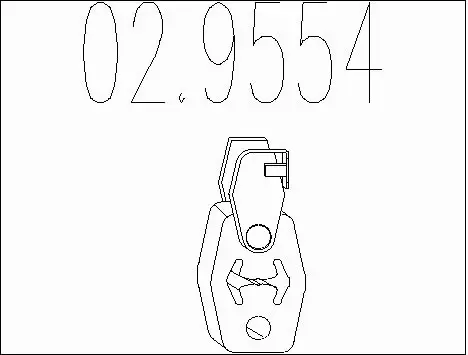 Rubber Buffer, muffler (02.9554)