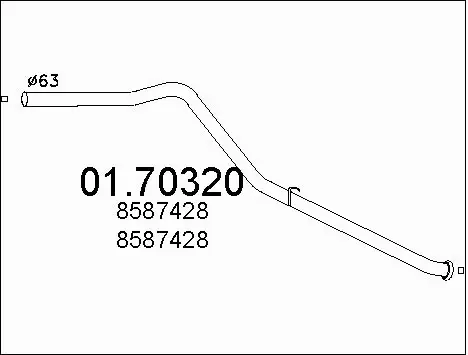 Exhaust Pipe (01.70320)