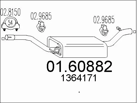 Rear Muffler (01.60882)
