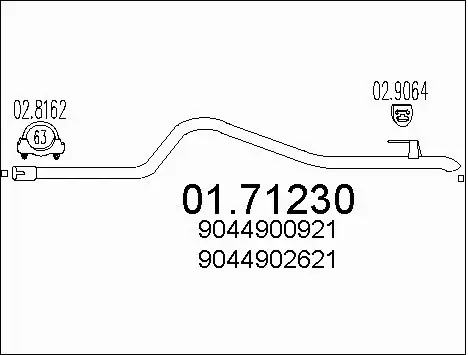 Exhaust Pipe (01.71230)