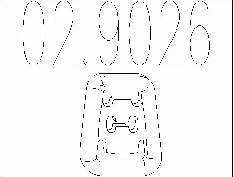 Rubber Buffer, muffler (02.9026)