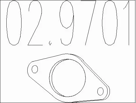 Gasket, exhaust pipe (02.9701)