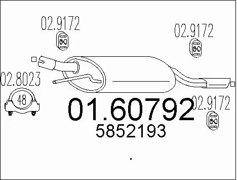 Rear Muffler (01.60792)