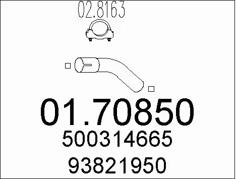 Exhaust Pipe (01.70850)