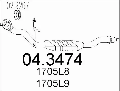 Catalytic Converter (04.3474)