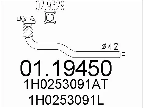 Exhaust Pipe (01.19450)