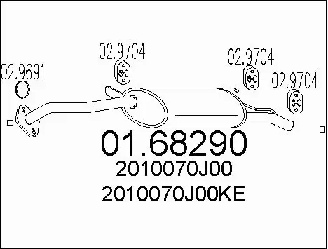 Rear Muffler (01.68290)