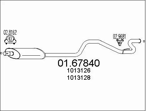 Rear Muffler (01.67840)
