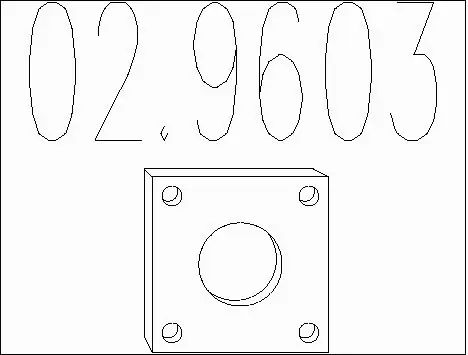 Gasket, exhaust pipe (02.9603)