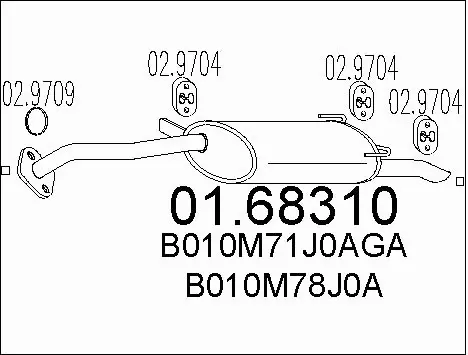Rear Muffler (01.68310)
