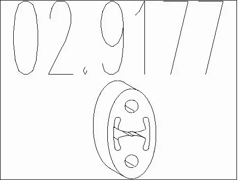 Rubber Buffer, muffler (02.9177)