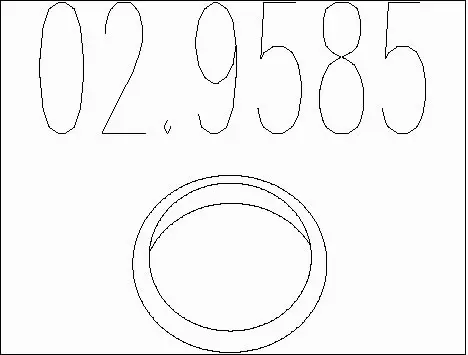 Seal Ring, exhaust pipe (02.9585)