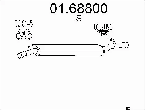 Rear Muffler (01.68800)