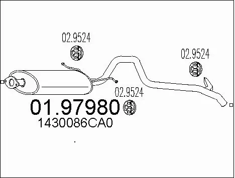 Rear Muffler (01.97980)