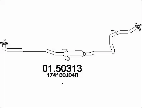 Centre Muffler (01.50313)