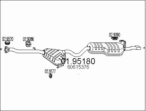 Rear Muffler (01.95180)