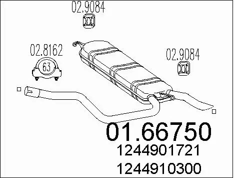 Rear Muffler (01.66750)