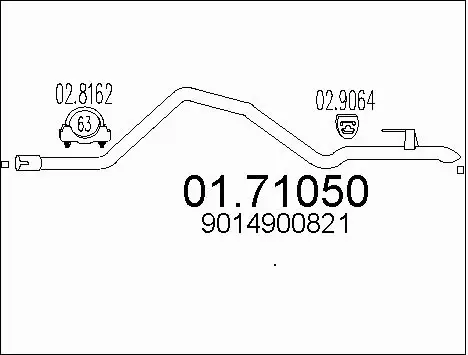 Exhaust Pipe (01.71050)