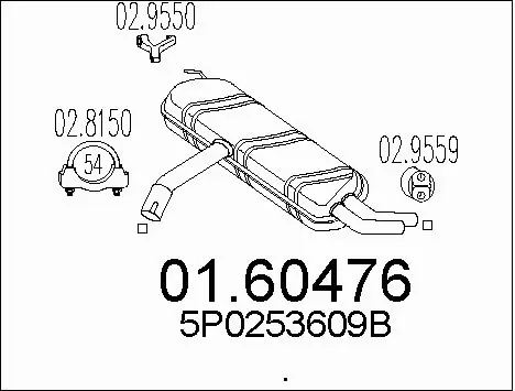 Rear Muffler (01.60476)