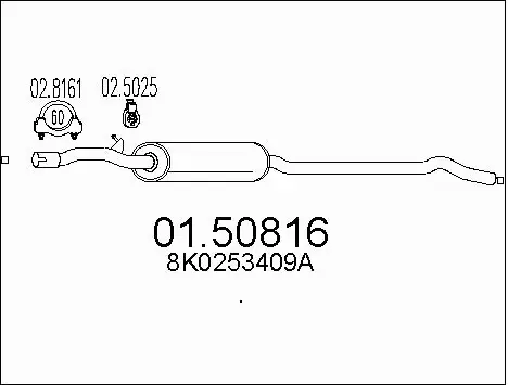 Centre Muffler (01.50816)